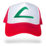 Gorra Ash Ketchum Bordada En Malla Roja Pokemon