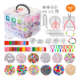 Kit Completo De Perlas Para Hacer Pulseras Y Joyas, 4655 Pie