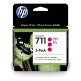 Cartucho De Tinta Hp 711 Magenta 3 Pack 29ml