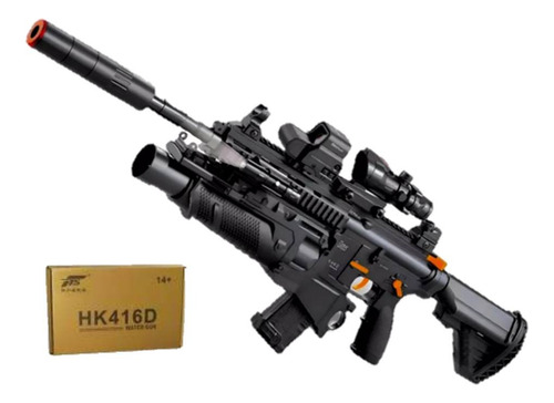 Rifle Hk416 Lanzagranadas De Hidrógel Elecrico Premium 1:1 