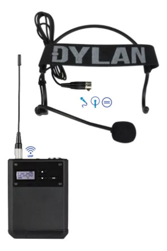 Microfone Sem Fio Dylan D-9003 S Cor Preto