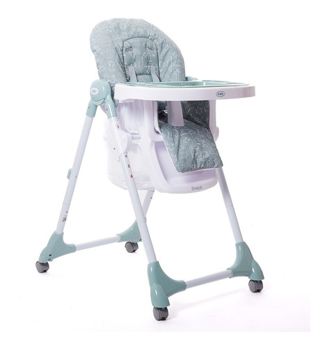 Silla De Comer Plegable Bebé Alturas Posiciones Kiddy Snack Color Verde