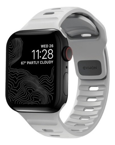 Nomad Banda Sport Apple Watch Series 3-4-5-6 42/44mm Color Gris Lunar