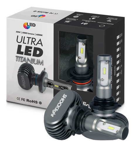 Lâmpada Farol Ultra Led Titanium Shocklight 10000 Lumens Par