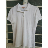 Playera Blusa Tipo Polo Brook Brothers Dama Talla M Blanca