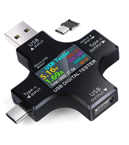 Tester Usb 3.0 Voltimetro Amperimetro Usb Tipo C