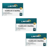 Lavitan Cabelo E Barba 60 Capsulas Cada Cimed - Kit Com 3un