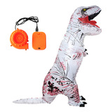 Disfraz Inflable De Dinosaurio Para Halloween, Color Blanco,