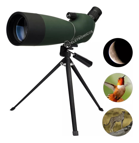 Telescope Zoom Poderoso Monocular Impermeável Bak4 Prisma