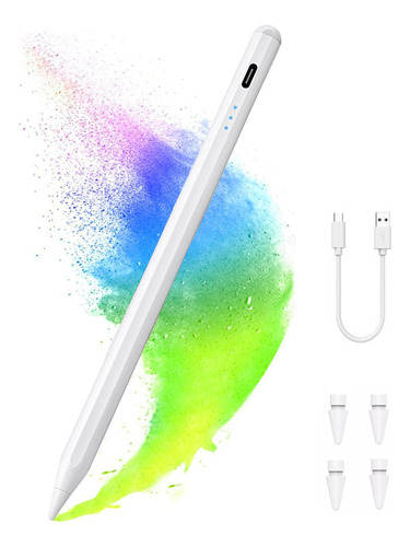 Lápiz Óptico Stylus Para iPad 2018-2023,usb Carga Rápida