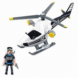Playmobil 5916 Helicoptero De Policia Policias Elite Ladron