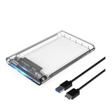 Carry Disk Transparente Disco Sata 2.5 Hdd Ssd Usb3.0 Fideco