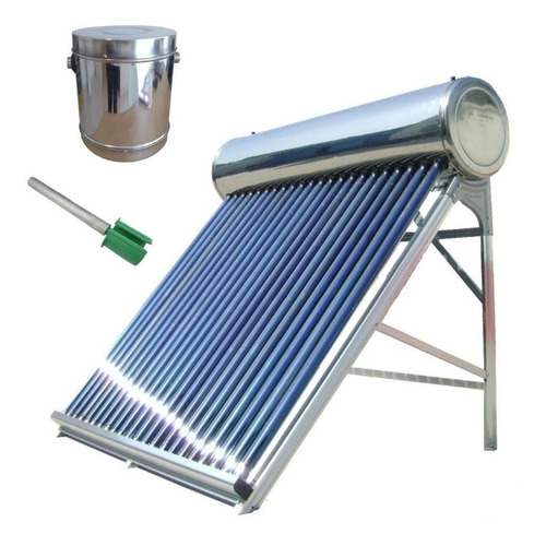 Termotanque Solar 80lts Acero Inox Anodo  8 Tbs Tanque Pre