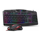 Teclado Y Mouse Rgb Kit Redragon S101 Set Combo