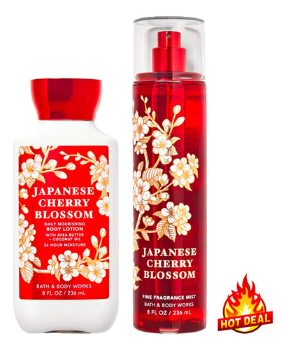 Japanese Cherry Blossom Fragancia Y Crema Bath & Body Works