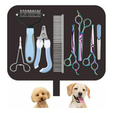 Kit De Aseo Para Mascotas - Tijeras, Cepillo, Cortaúñas, Lim