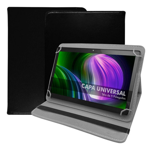 Capa Universal Para Tablet 9 Polegadas Os Modelos Cor Preto