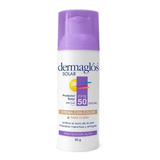 Dermaglós Protector Solar Fps 50 Facial Crema Con Color 50g