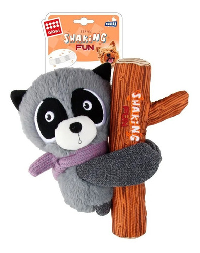 Juguetes Peluche Perros Gigwi 2 En 1 Shaking Fun C/sonido Color Gris