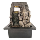 Fuente De Agua Mediana Ganesha Lluvia Deco Luz Led 25cm Tm