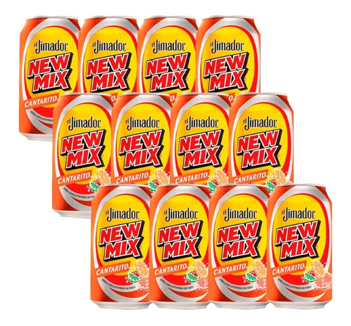 Pack De 12 Piezas De New Mix Cantarito Lata 350 Ml