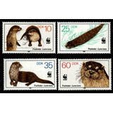 Fauna - Wwf - Nutrias - Alemania Oriental - Serie Mint