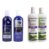 Combo X2 Shampoo Y Enjuague Silver - Rulos Han