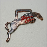 Medalha Antiga De Hipismo Força Livre Formato De Cavalo