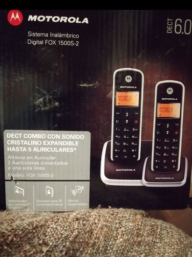 Teléfono Caja Orig- Motorola Duo Inham Sistem Dig- Fox S -2 