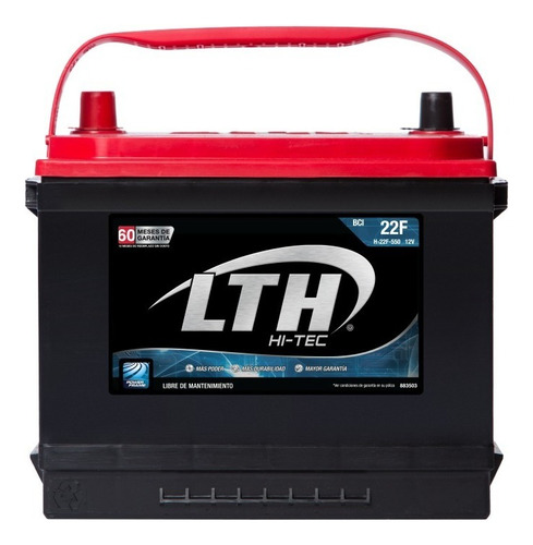 Bateria Lth Hi-tec Hyundai Elantra 2002 - H-22f-550