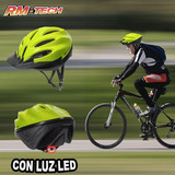 Casco Bici Unitalla Amarillo Negro Luz Led Stockrider