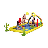 Piscina Inflable Juegos Agua 5 En 1 Centro De Juegos 