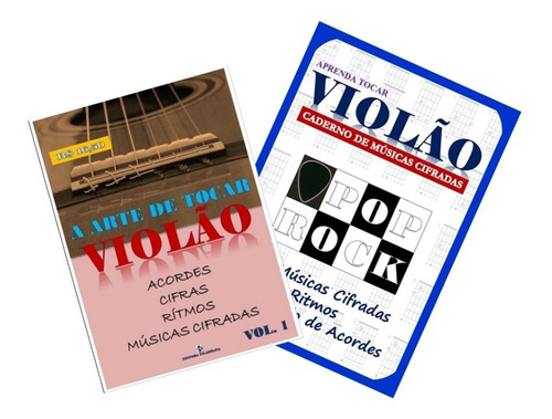 Método Violão Vol 1 + Caderno De Músicas Cifradas Pop Rock