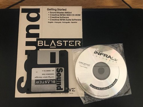 Manual Sound Blaster Awe64 + Cd Infrasuite - Creative