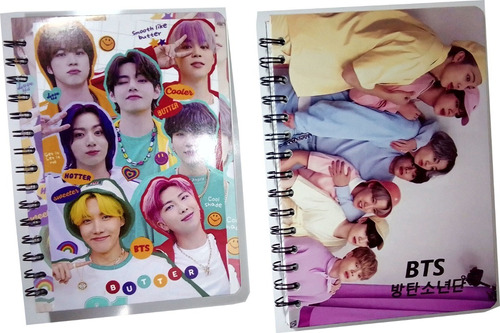 Cuadernos Personalizados  Bts Butter Con Sticker