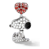 Charm Pendente Snoopy Prata 925 P/ Pulseira Pandora E Vivara