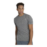 Remera Topper Seamless Hombre Running Gris Melange