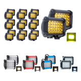 10 Par Faros 24 Led Auxiliar Dually Con Estrobo 4x4 72w