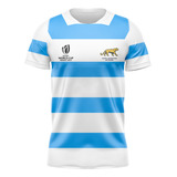 Camiseta De Rugby Celeste Y Blanca Pumas Mundial 2023 