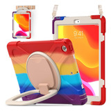 Funda iPad Batyue 10.2 9/8/7 Gen Protect Triple/red Colorido
