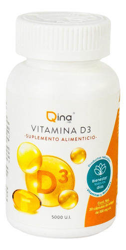 Vitamina D3 30 Capsulas 500 Mg Qina Ntl Rmflex