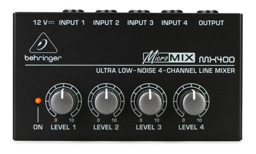 Mixer Compacto Behringer Micromix Mx400 - New Model Black