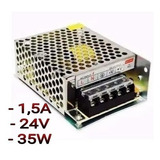 Fonte Metalica Chaveada 24v 1,5a Ms-35w-24v