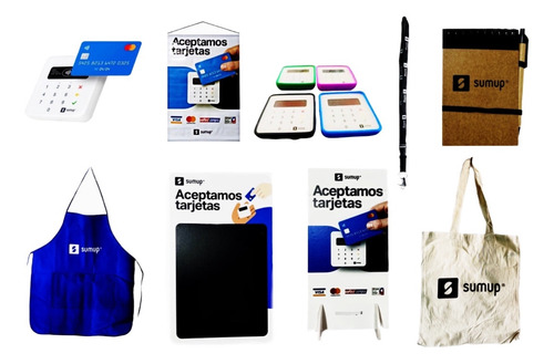 Máquina Sumup + Pendón + Funda + Accesorios De Publicidad