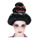 Party Store - Peluca Geisha Japonesa - Cotillon, Dizfraz -