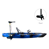 Kayak Pesca + Motor + Remo + 2 Porta Cañas + Asiento Magic