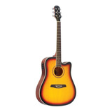 Violão Strinberg Folk Elétrico London Cutaway Le30c Sunburst