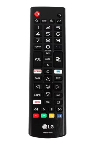 Control Remoto LG Original Para Tv Smart  Akb7537560