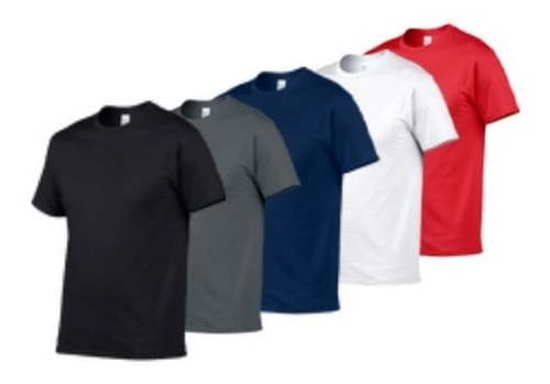 Kit 5 Camisa Masculina Camiseta Tradicional Não Amassa 