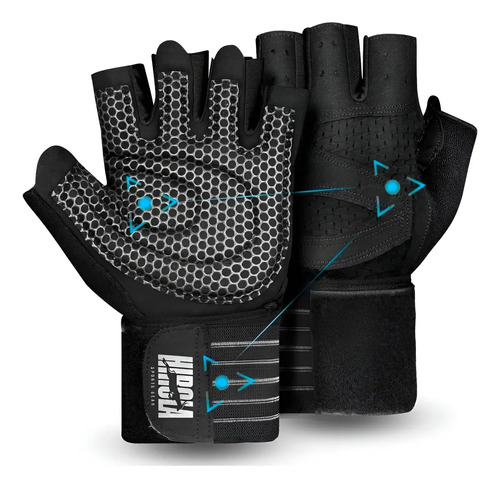 Guantes Hirola Unisex: Agarre Y Ventilación Para Gym